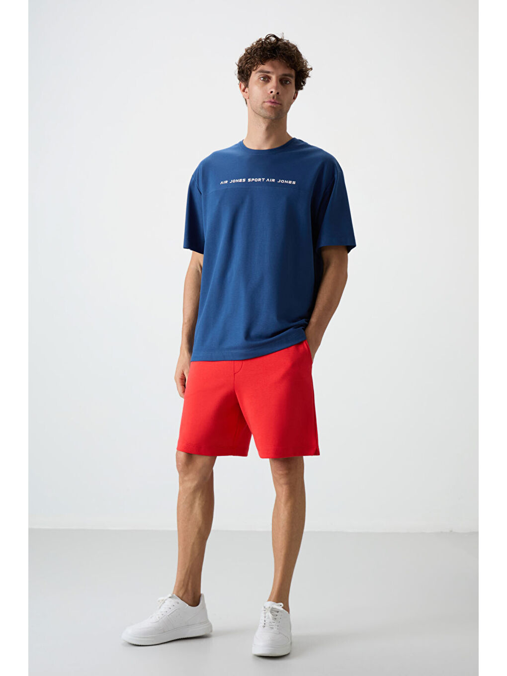 Kırmızı Fiesta Pamuklu Kalın Yumuşak Dokulu Comfort Fit Basic Erkek Şort - 81274