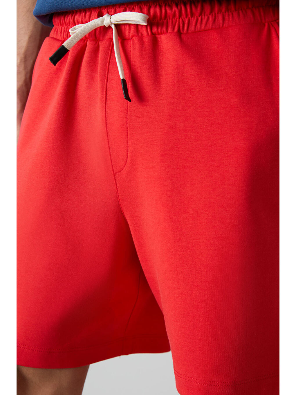 Kırmızı Fiesta Pamuklu Kalın Yumuşak Dokulu Comfort Fit Basic Erkek Şort - 81274-2