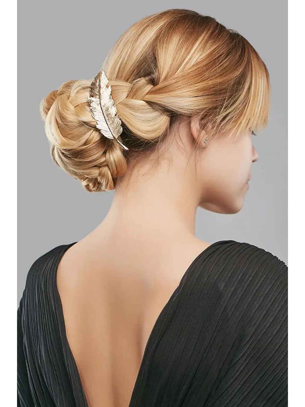 Sarı Tüy Otomatik Toka Altın-7