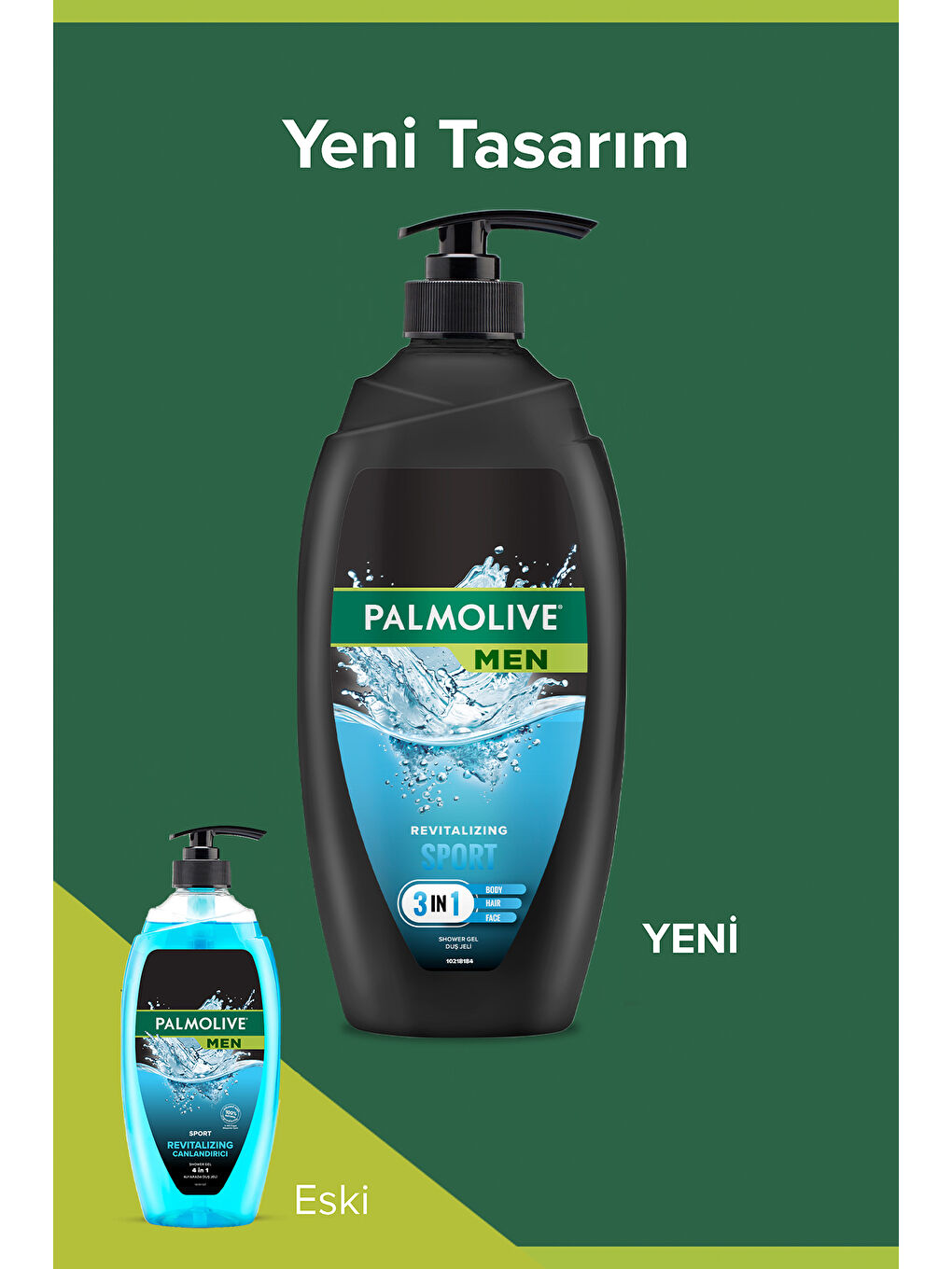 Palmolive Mavi Men Sport 3ü1 Arada Canlandırıcı Duş Jeli 750 ml x 2 Adet + Duş Lifi Hediye - 1