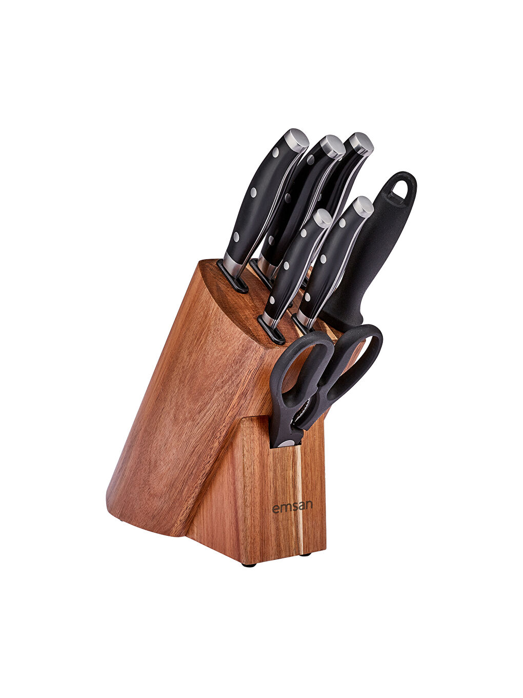 Siyah Naturel 8 Parça Bıçak Seti-2