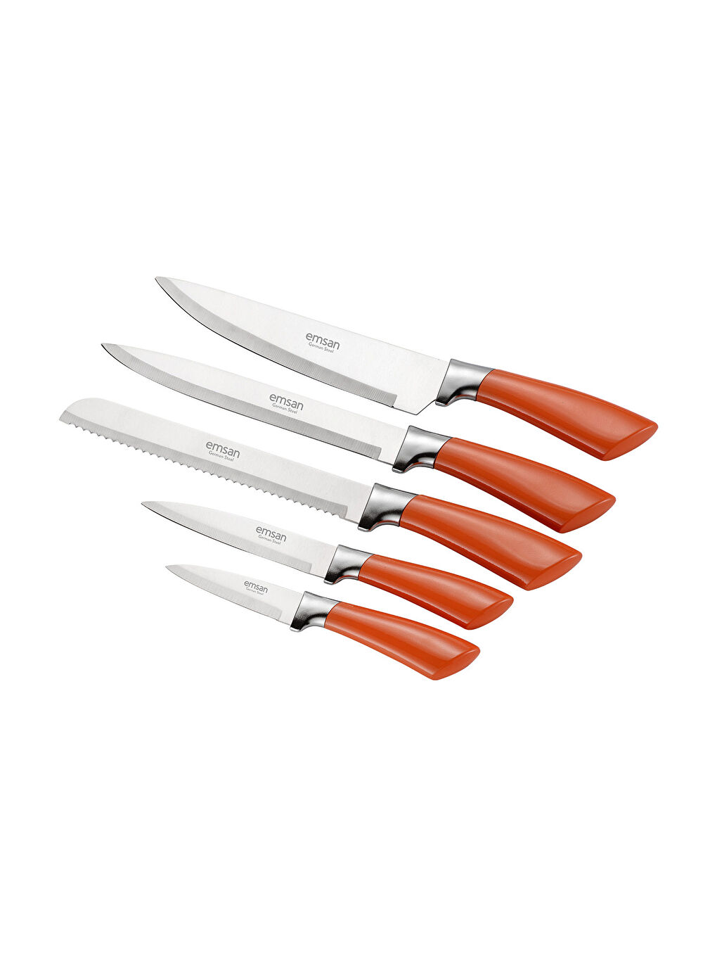 Kahverengi Venice 6 Parça Bıçak Seti Tarçın-2