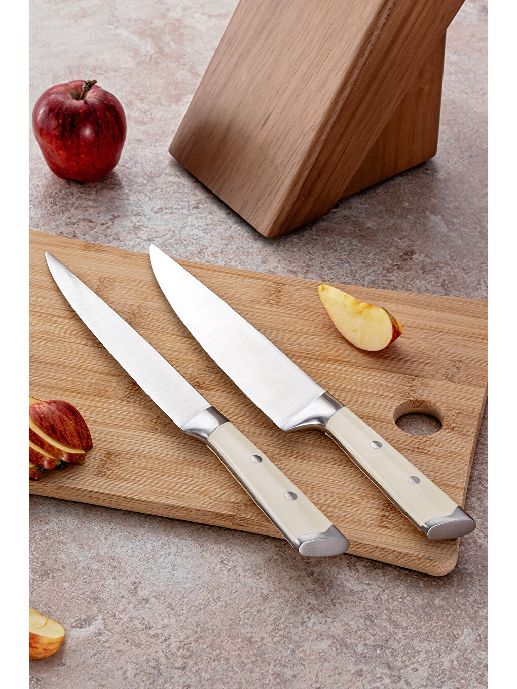 Ekru Stark 6 Parça Bıçak Seti-2