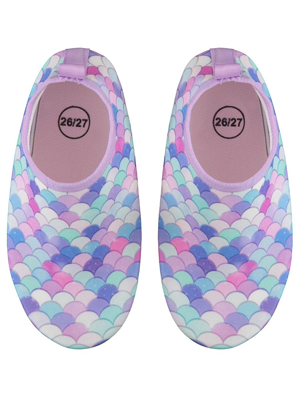 Girls Balık Sırtı Baskılı Tabanlı 26-30 Numara Deniz Ayakkabısı - Pembe-1