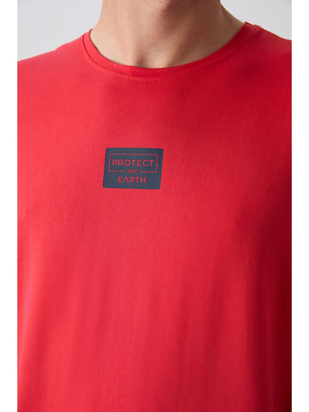 Kırmızı Fiesta - Lacivert Pamuklu Yumuşak Dokulu Standart Fit Baskılı Erkek Şortlu Takım - 85243-2