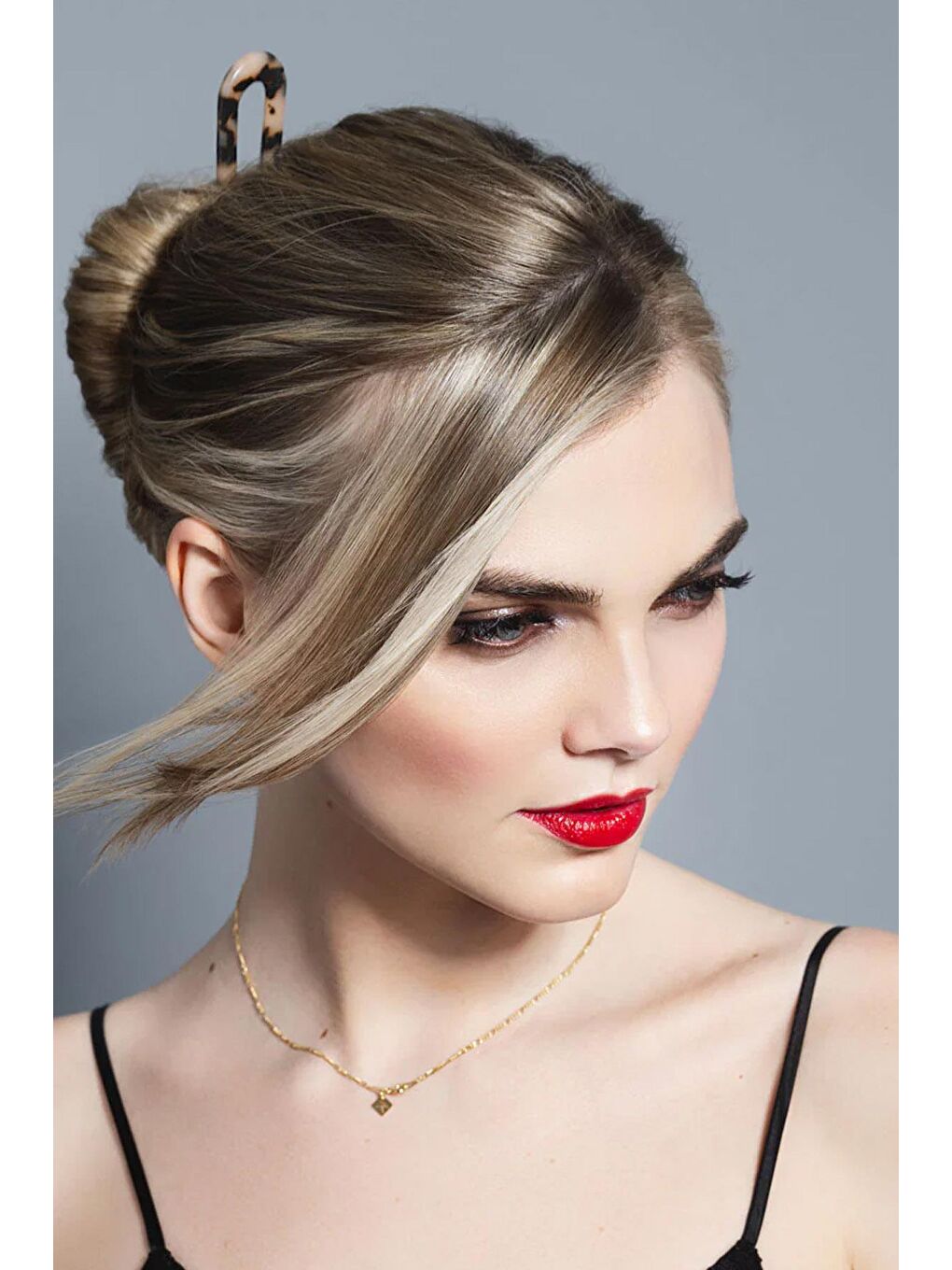 Bej Kemik U Topuz Çubuğu French Pin-3