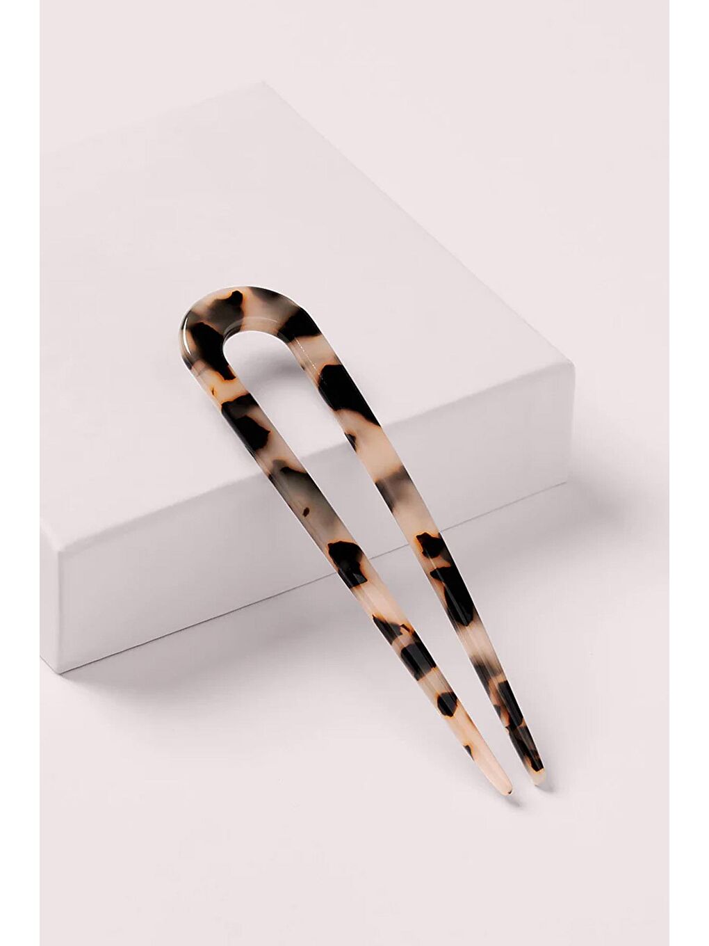 Bej Kemik U Topuz Çubuğu French Pin-5