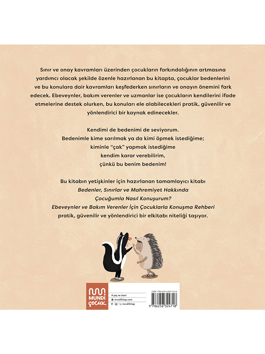 Ben: Çocuklar için Vücudunu Tanıma, Sınırlar ve Onay-2