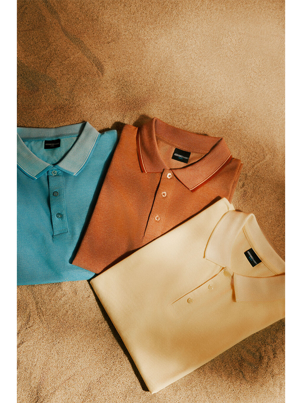 Erkek Sarı Slim Fit Dar Kesim Polo Yaka %100 Pamuk Kısa Kollu Tişört-6
