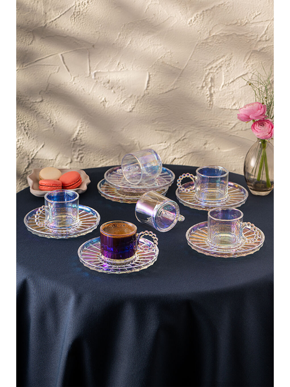 Renksiz Muhabbet 100 ml 6'lı Kahve Fincan Takımı-2