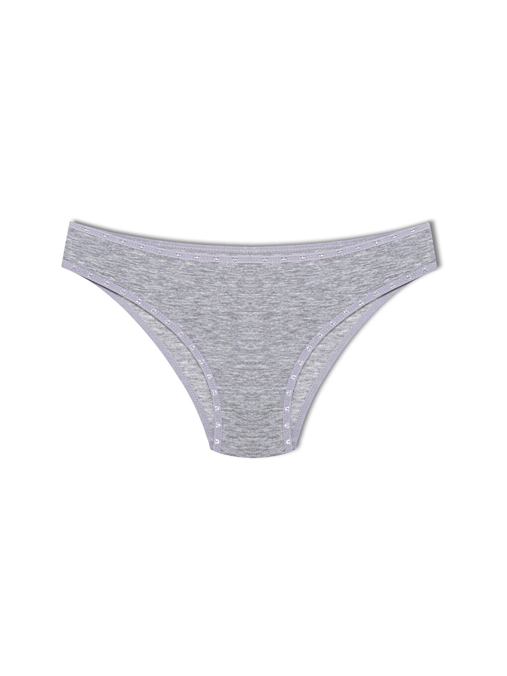 Beyaz Pamuklu Kalpli Lastik Kadın Külot 3’lü-2