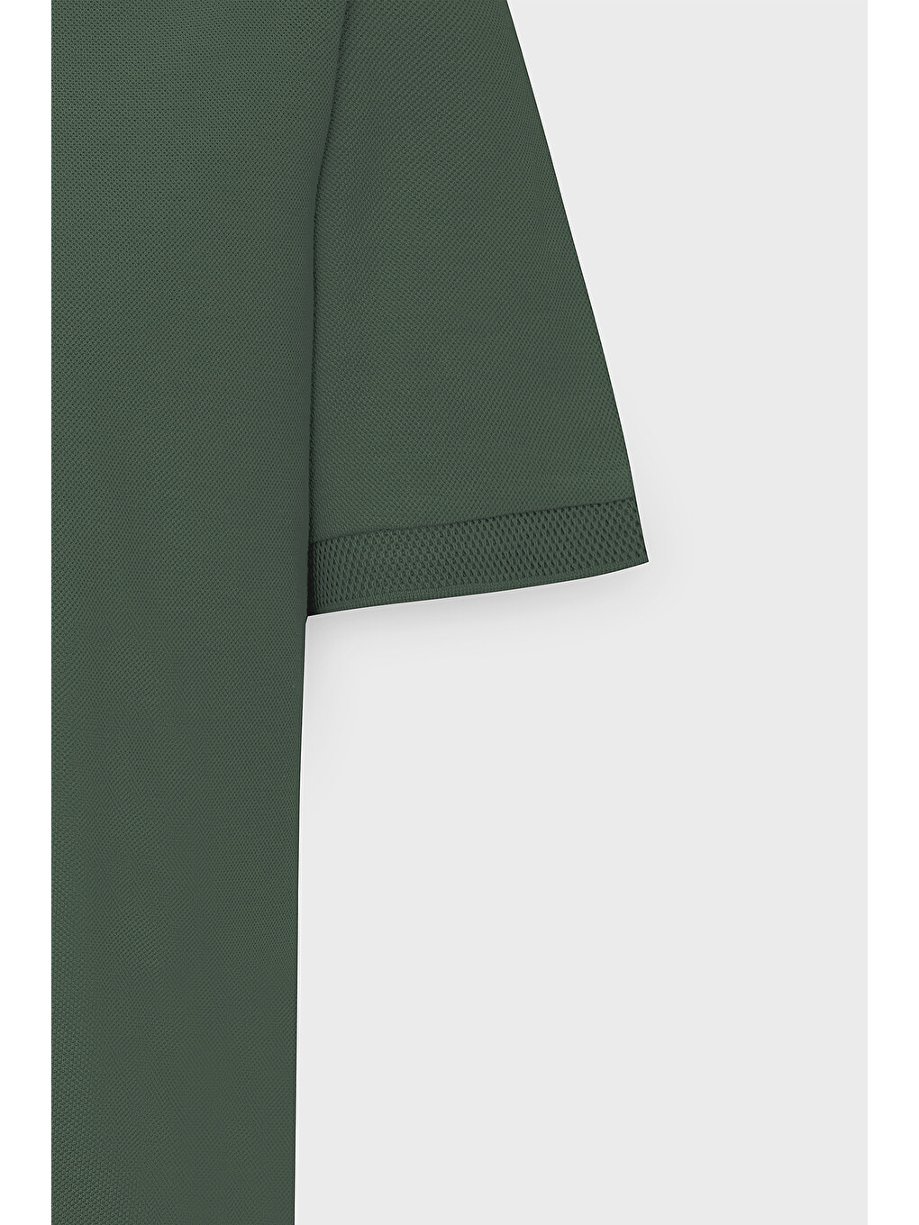 Erkek Haki Slim Fit Dar Kesim Polo Yaka %100 Pamuk Kısa Kollu Tişört-9