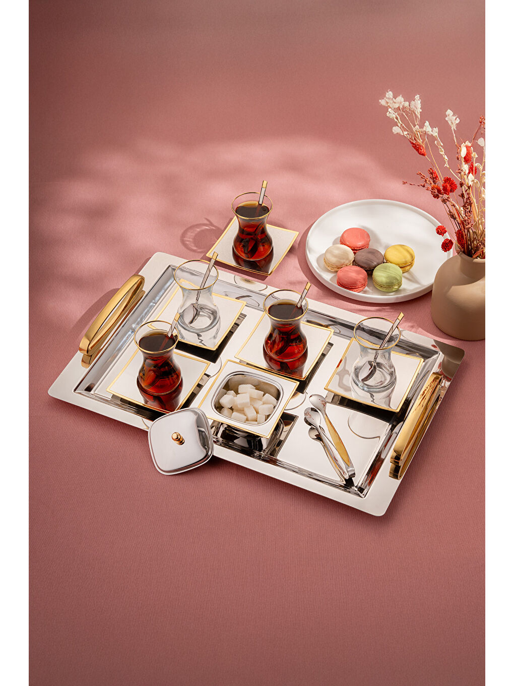 Gri Lukas 40 Parça Çay Seti-2