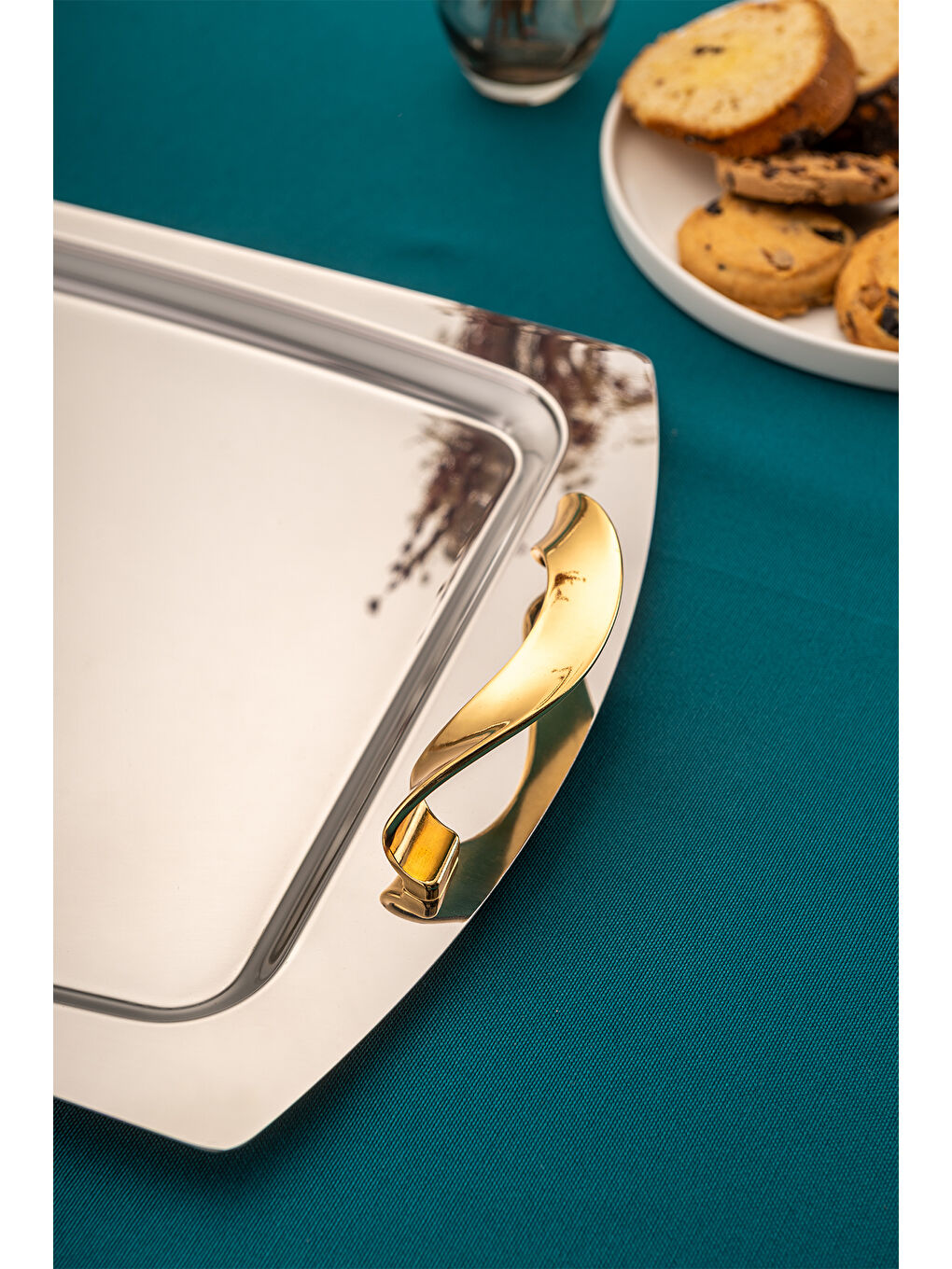 Gri Merina Çay Tepsisi-2