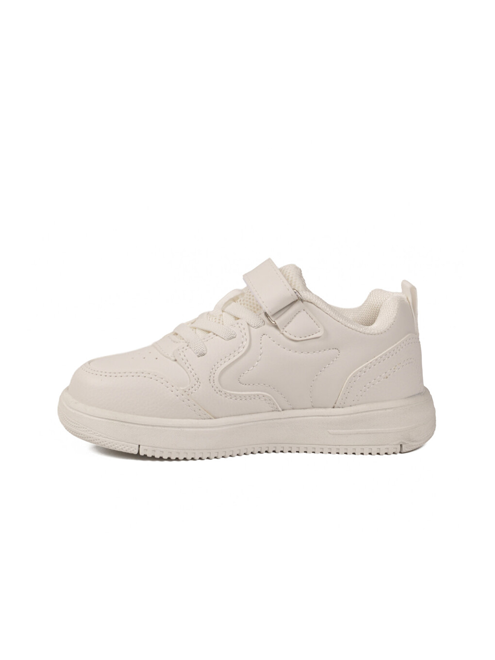 GENİŞ KALIP Beyaz Cırtlı Hafif Unisex Çocuk Spor Ayakkabı Eldon P-3