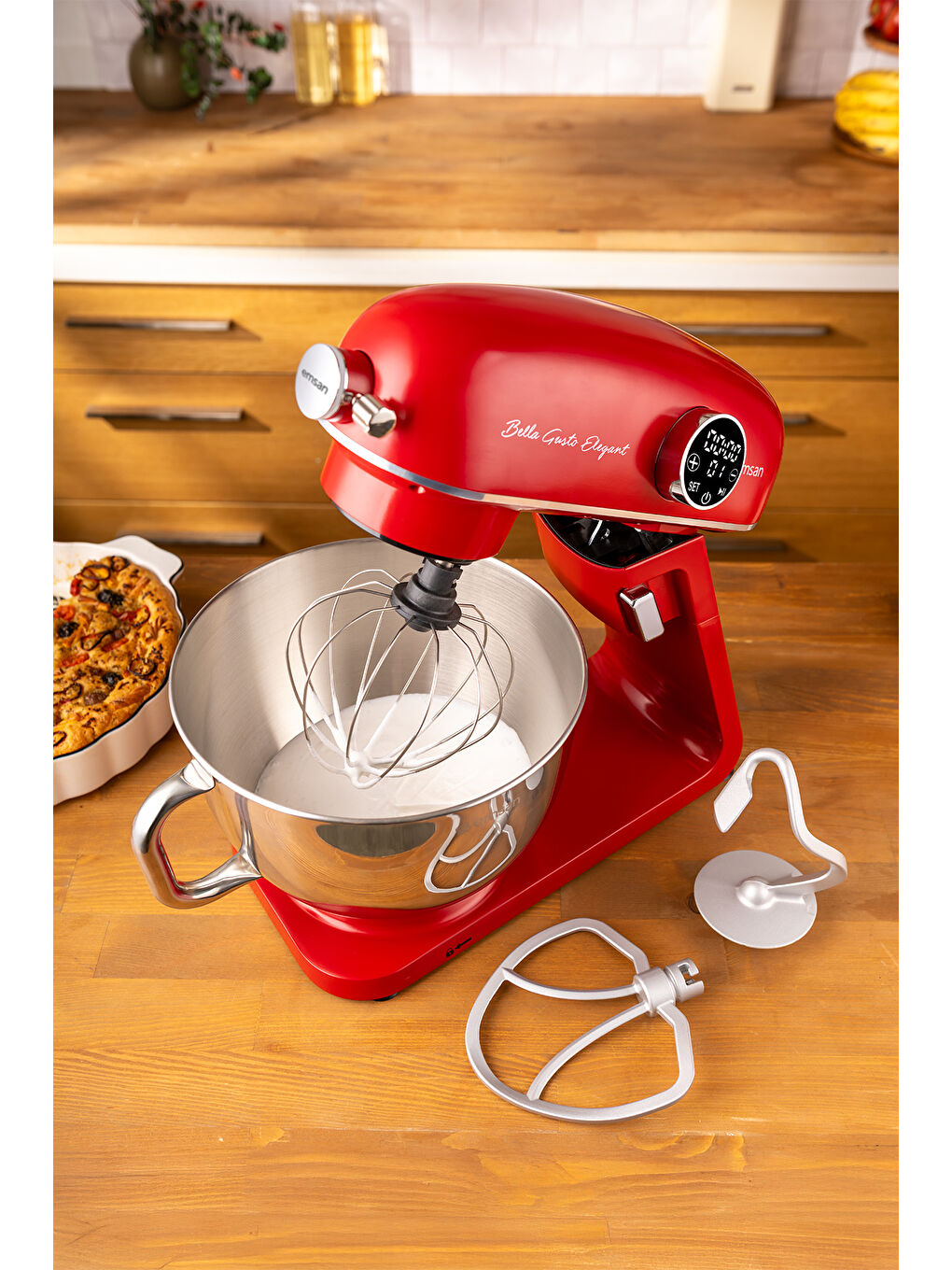 Bella Gusto Elegant Stand Mikser Kırmızı-2