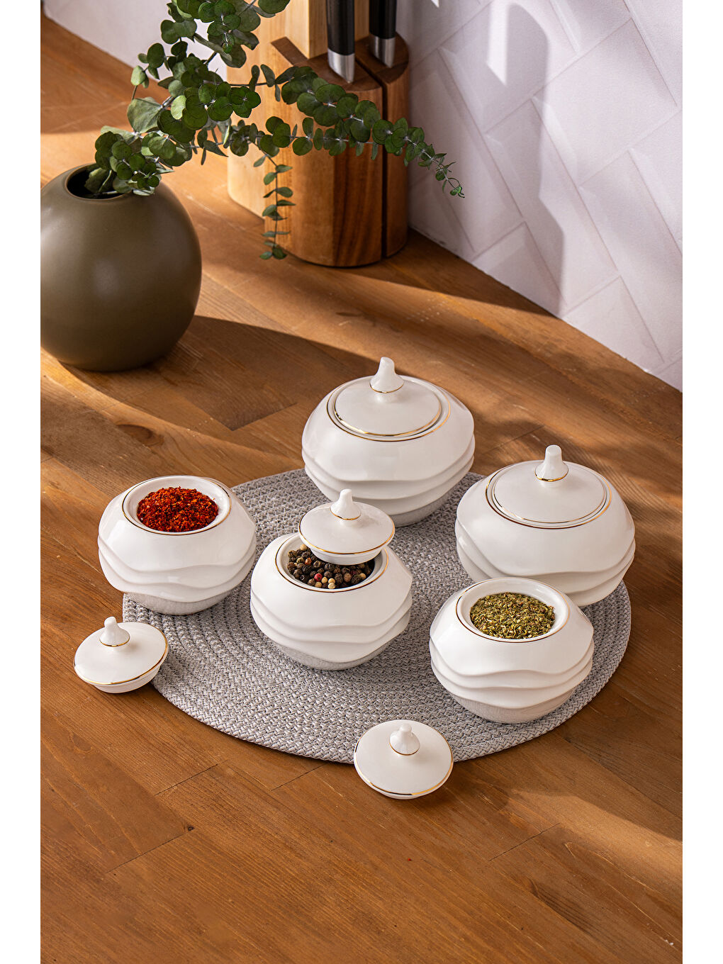 Beyaz Roy Gold 5'li Baharat Takımı-2