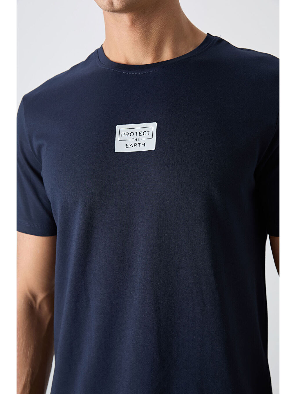 Siyah Lacivert - Taş Pamuklu Yumuşak Dokulu Standart Fit Baskılı Erkek Şortlu Takım - 85243-1