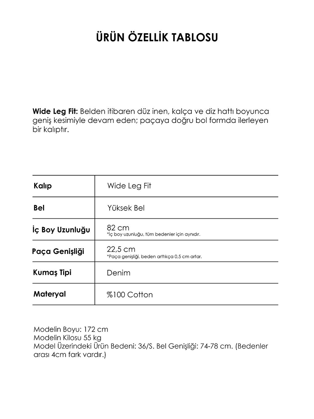 Kadın Siyah Black Od Renk Belden Ayarlı Kemer Süper Uzun Bol Kesim Jean-3