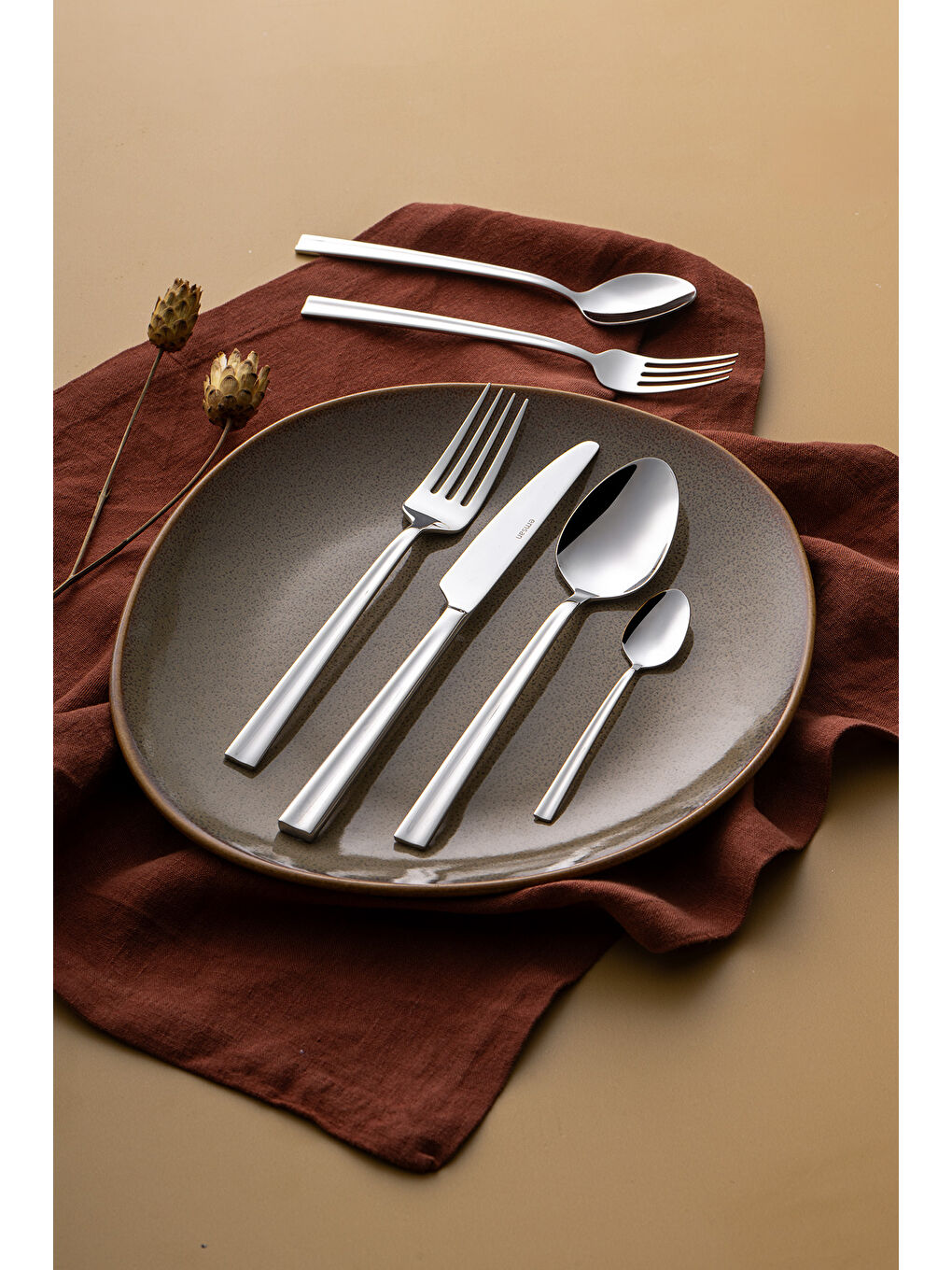 Gri Çınar 72 Parça 12 Kişilik Kutulu Çatal Kaşık Bıçak Takımı-2