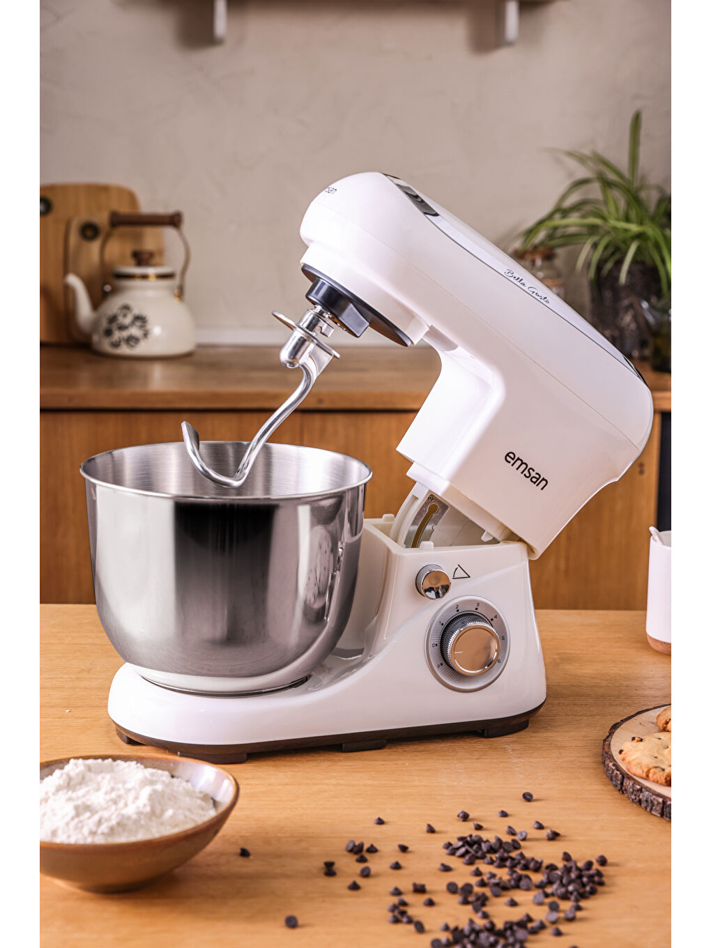 Bella Gusto Beyaz Hamur Yoğurma Makinesi 1300W 5L-2