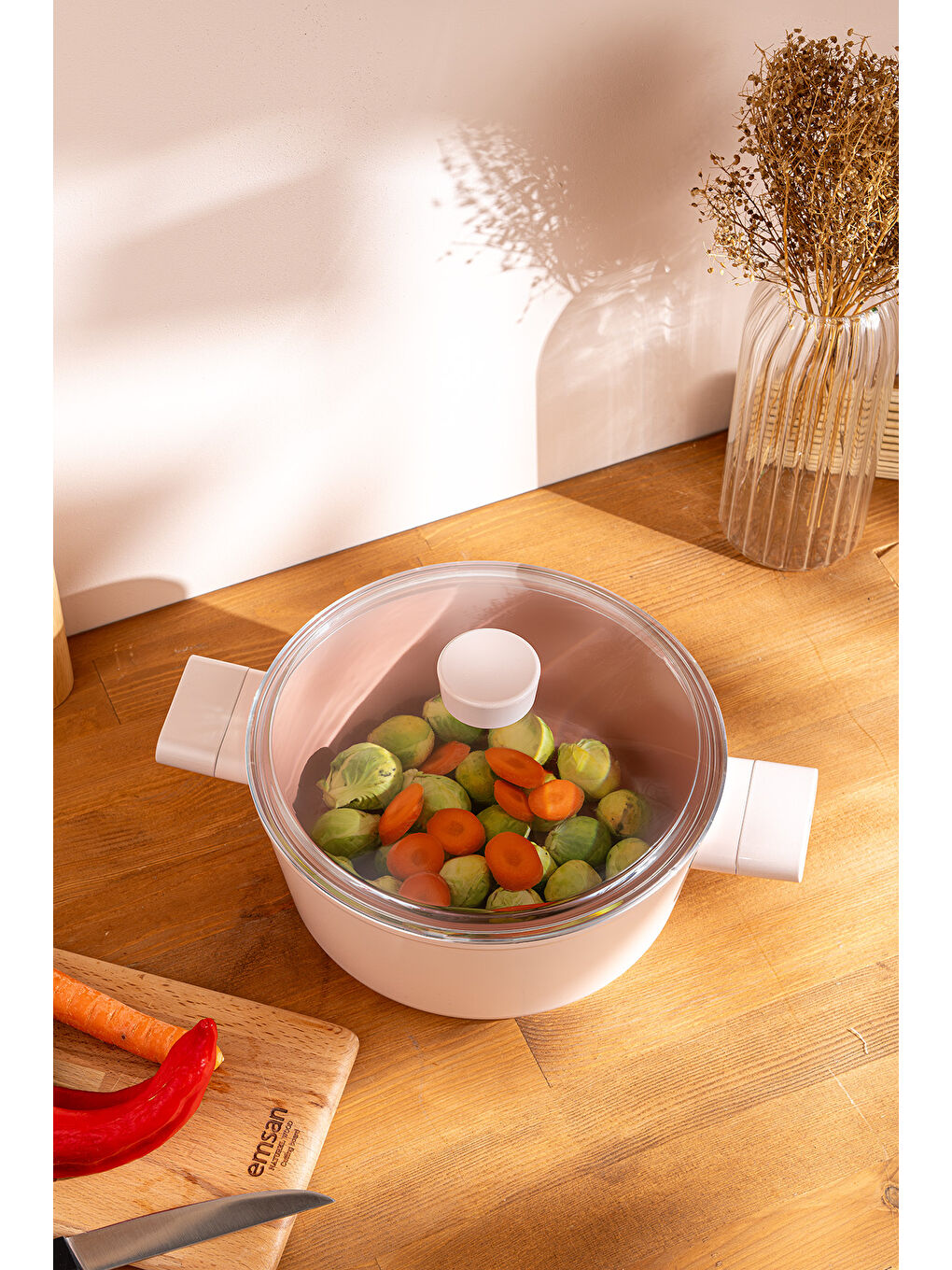 Swiss Crystal Derin Tencere Pembe 20 cm-2