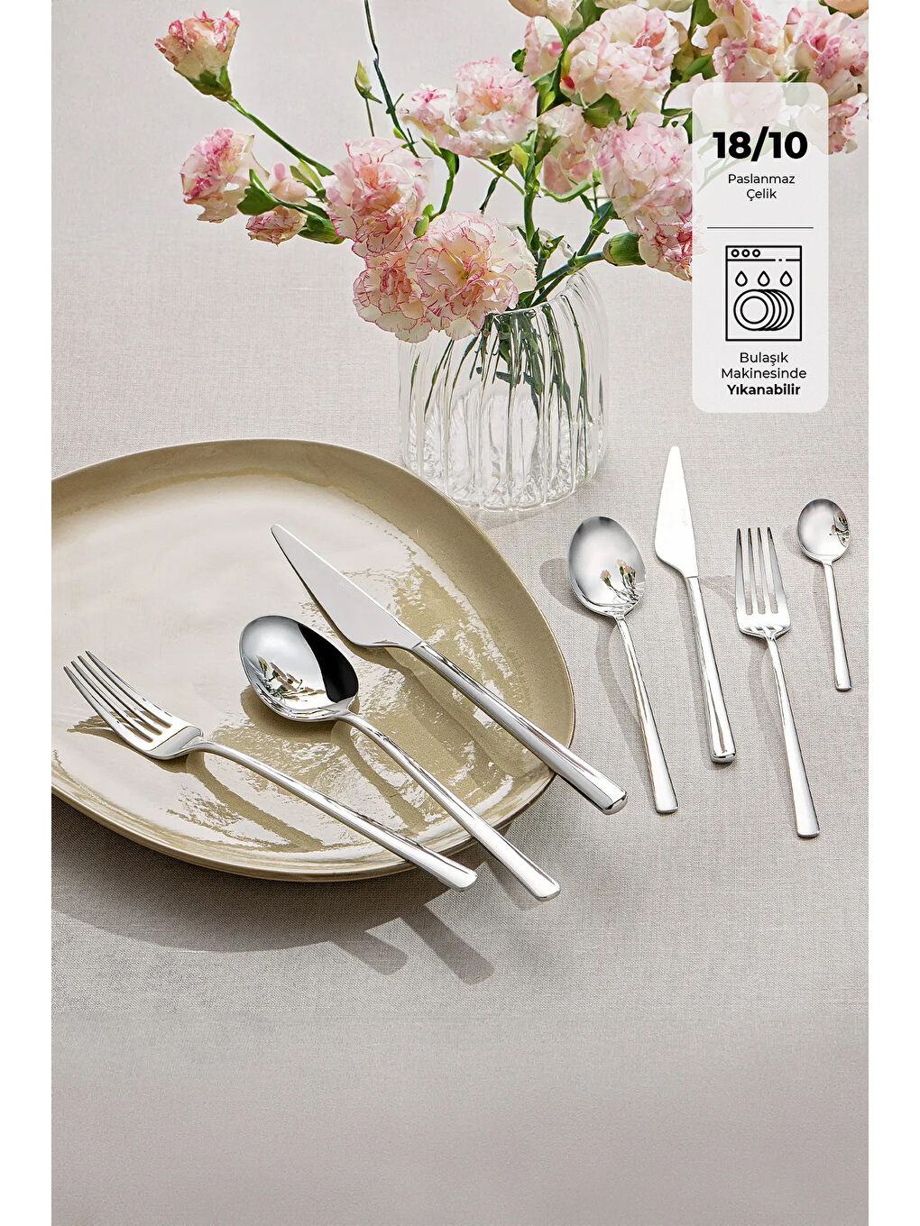 Gri Ladin 84 Parça 12 Kişilik Çatal Kaşık Bıçak Seti Kutulu-2