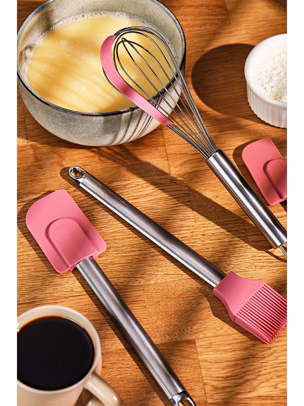 Bakery 4 Parça Pasta Hazırlık Seti Pembe-2