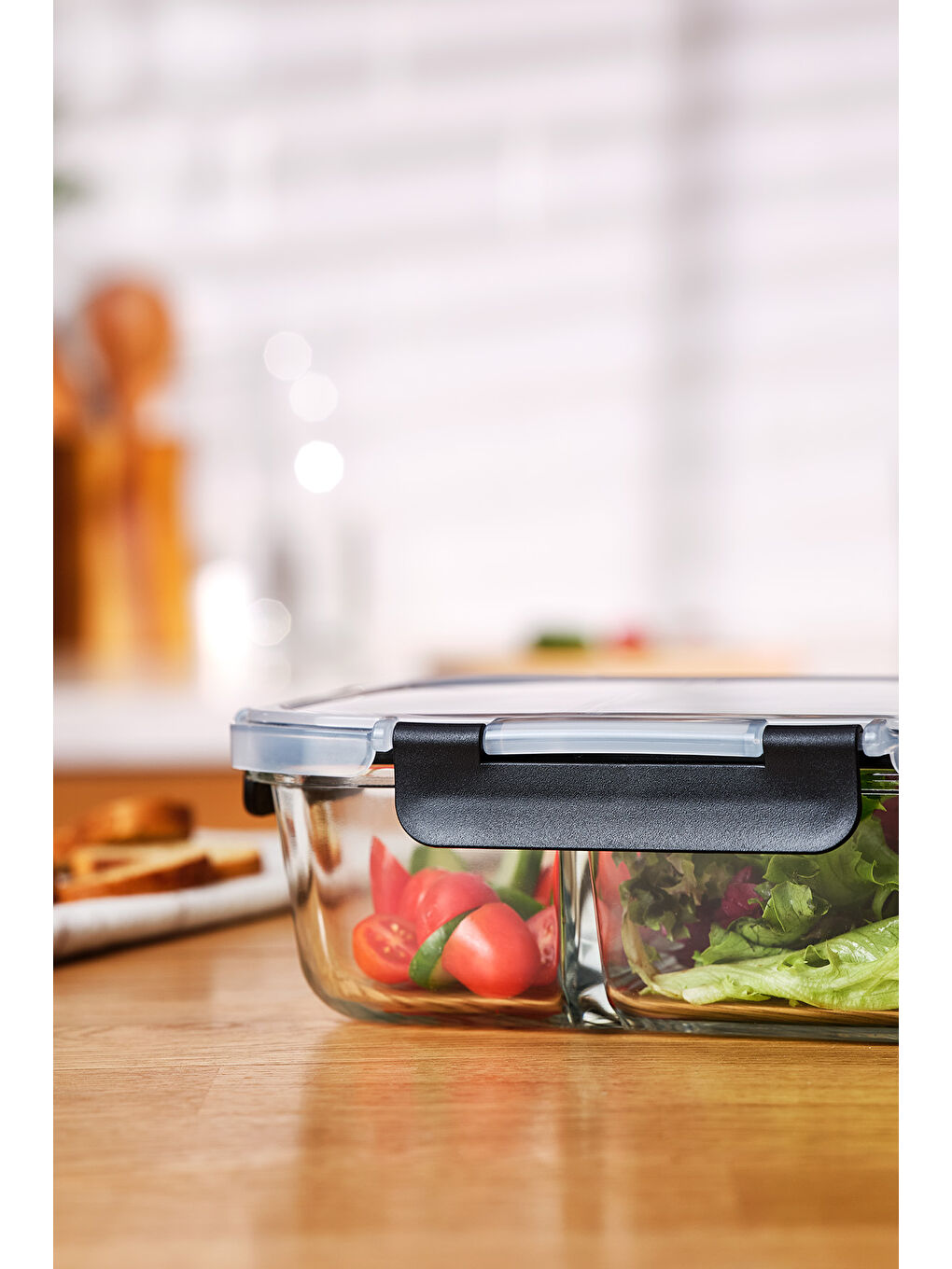 Renksiz Twin 980 ml Borosilikat Saklama Kabı-2