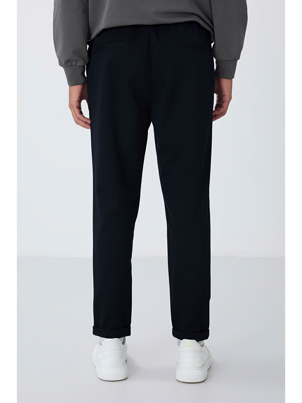 Lacivert Yüzeyi Dokulu Standart Fit Erkek Eşofman Alt - 82154-8