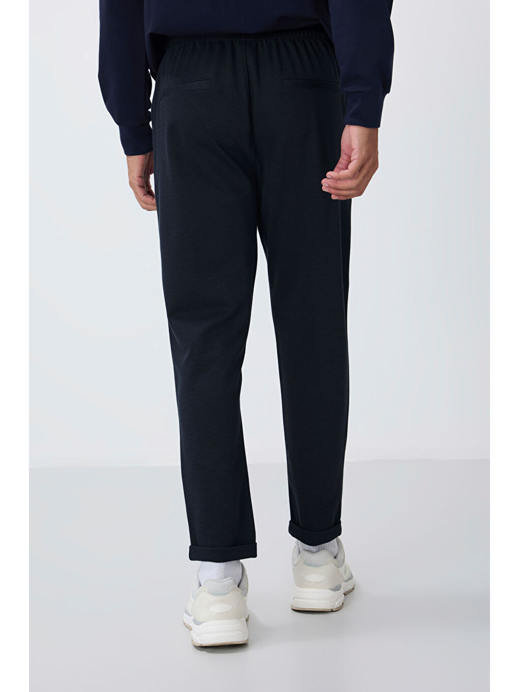 İndigo Yüzeyi Dokulu Standart Fit Erkek Eşofman Alt - 82154-8