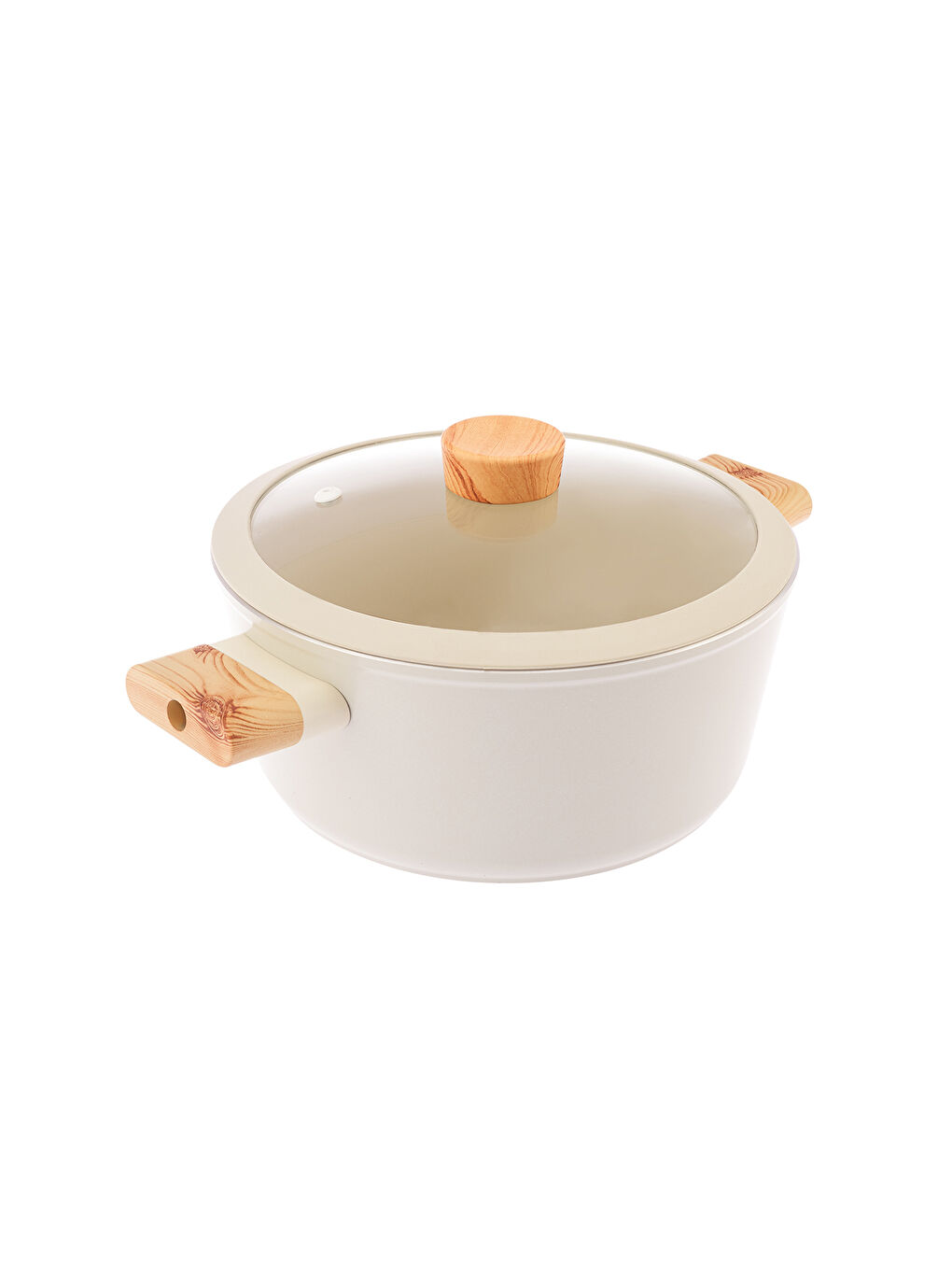 Beyaz Swiss Crystal Derin Tencere 24 cm-2