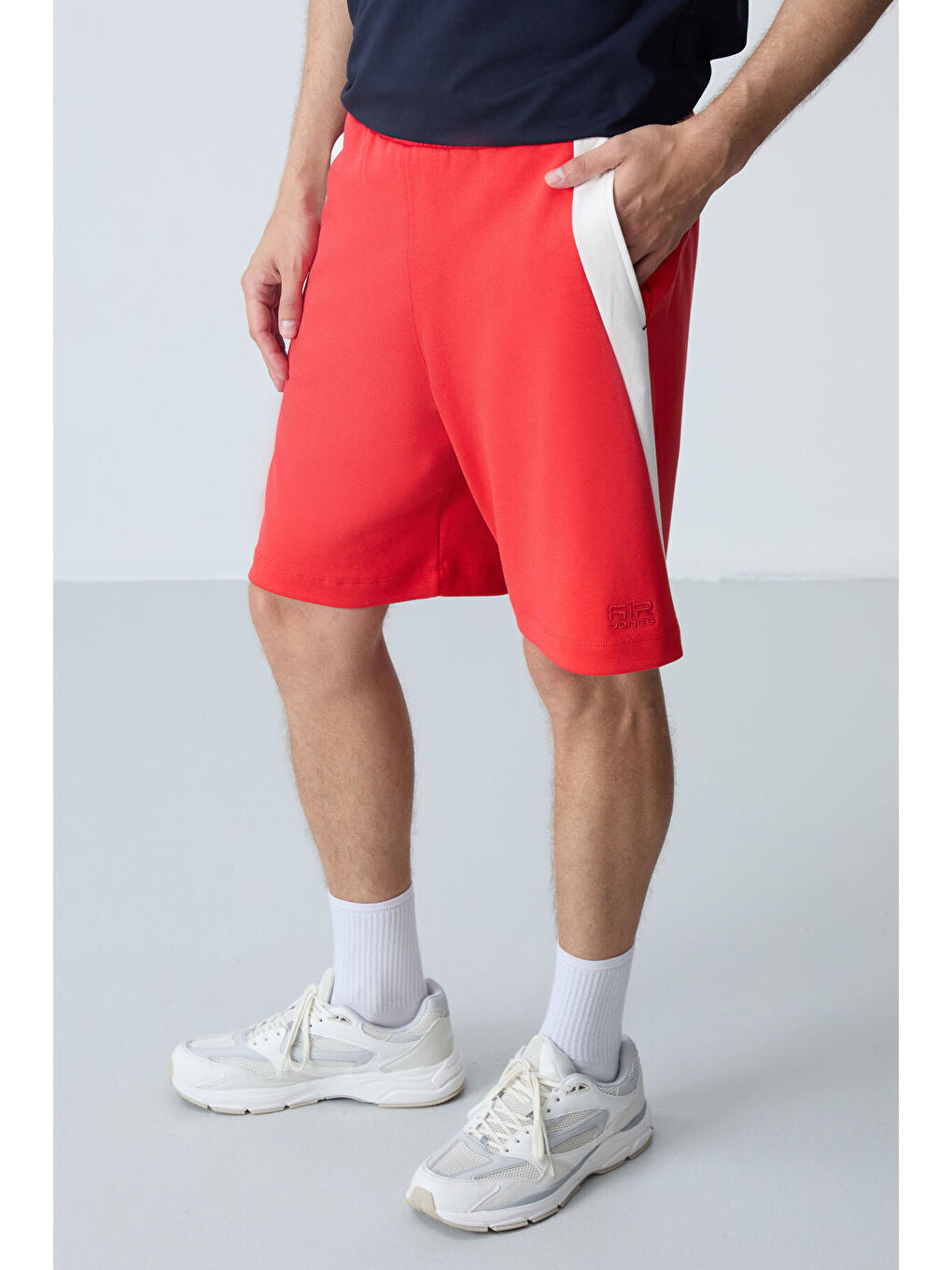 Kırmızı Fiesta Pamuklu Kalın Yumuşak Dokulu Standart Fit Basic Erkek Şort  - 81280-1