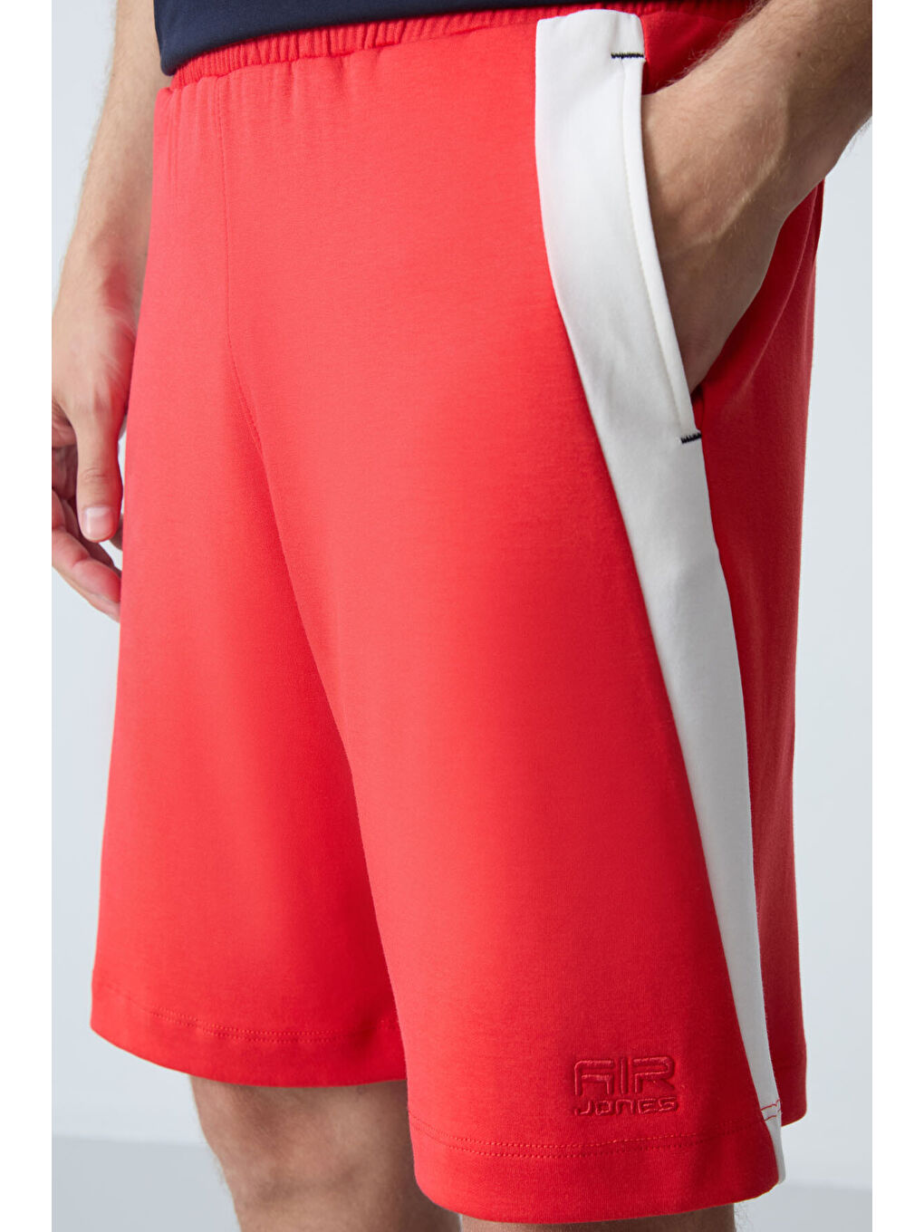 Kırmızı Fiesta Pamuklu Kalın Yumuşak Dokulu Standart Fit Basic Erkek Şort  - 81280-2
