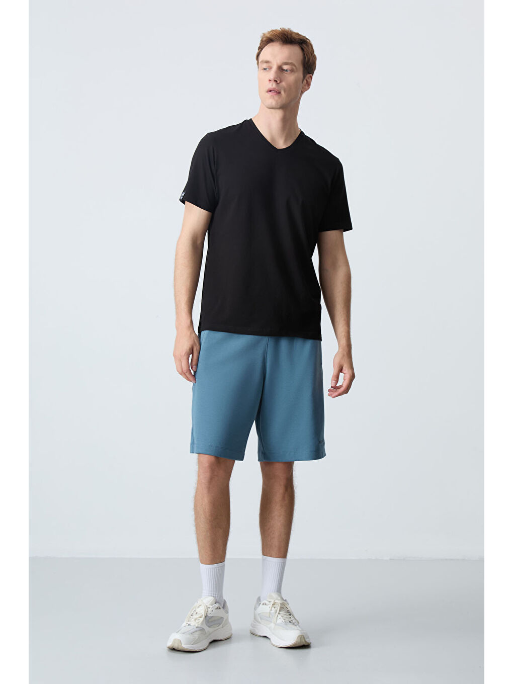 Yeşil Orman yeşili Pamuklu Kalın Yumuşak Dokulu Standart  Fit Basic Erkek Şort  - 81276-1