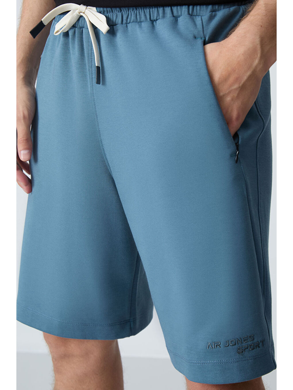 Yeşil Orman yeşili Pamuklu Kalın Yumuşak Dokulu Standart  Fit Basic Erkek Şort  - 81276-3