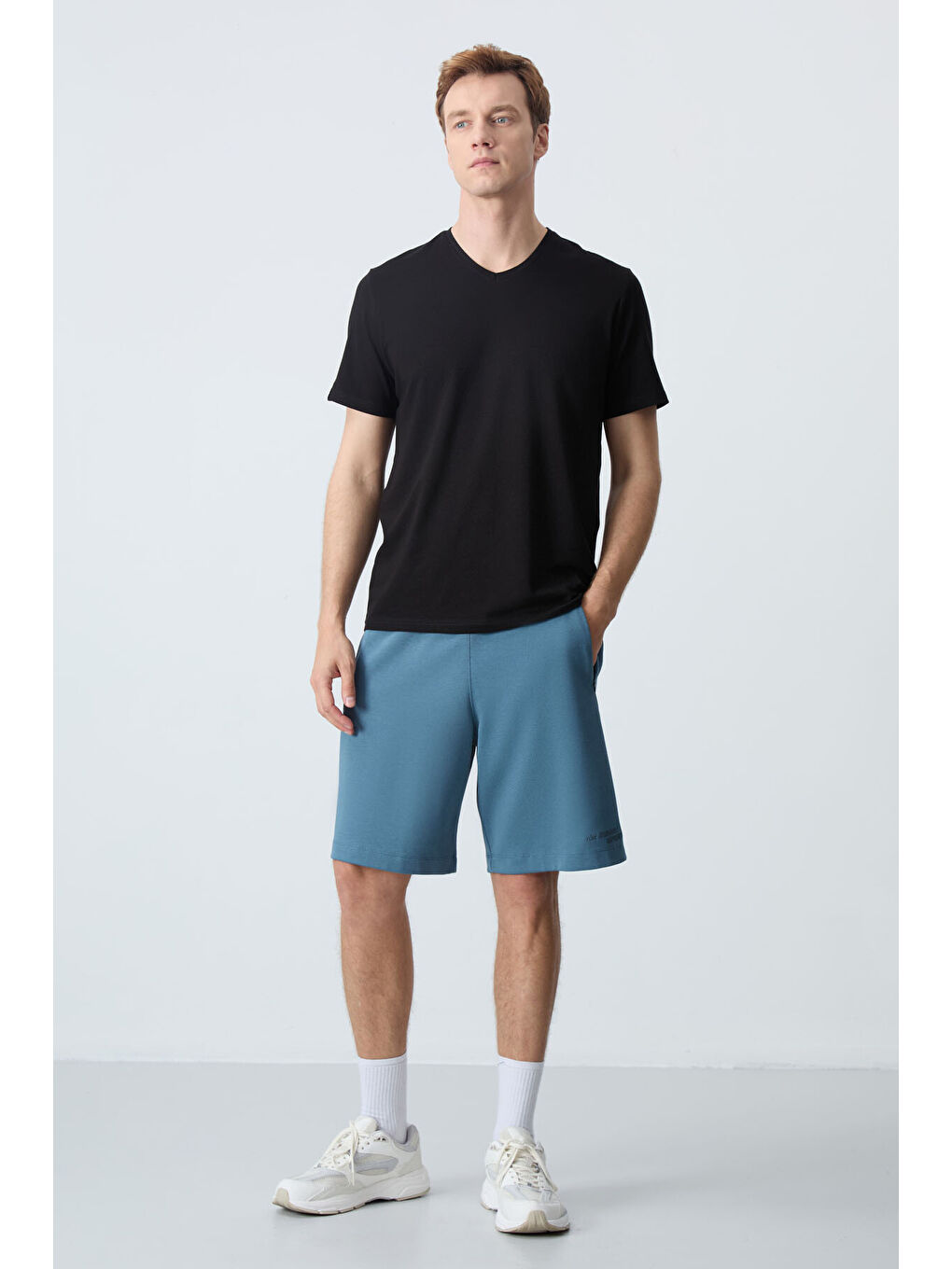 Yeşil Orman yeşili Pamuklu Kalın Yumuşak Dokulu Standart  Fit Basic Erkek Şort  - 81276-4