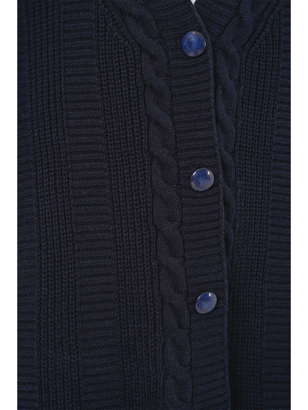 15768 Tesettür Triko Hırka - Lacivert-5