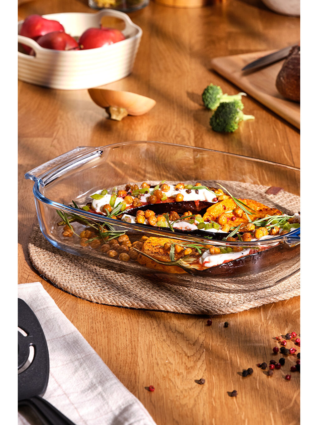 Renksiz Mono Borosilikat Fırın Kabı 2.7 L-2