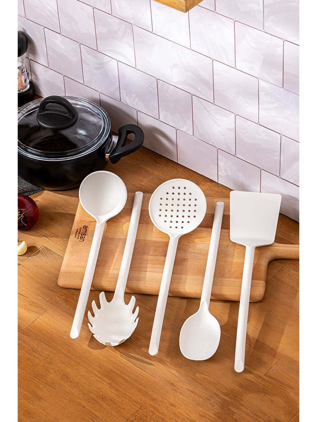 Fiesta 5 Parça Servis Seti Beyaz-2