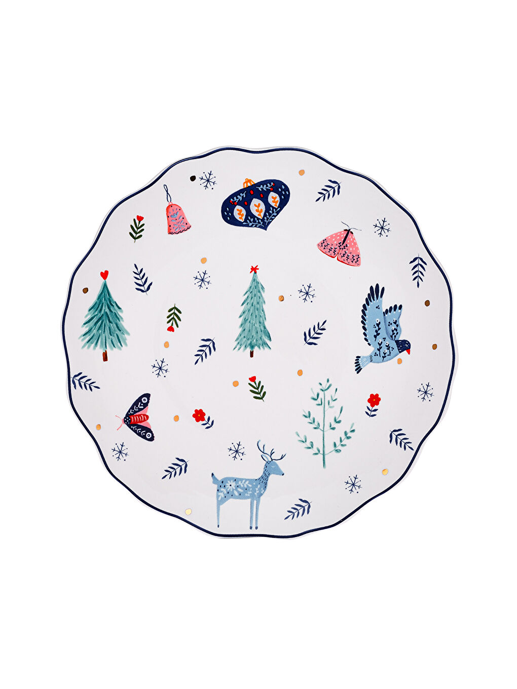 Beyaz Infancy New Bone 2'li Pasta Tabağı 20.5 Cm-2