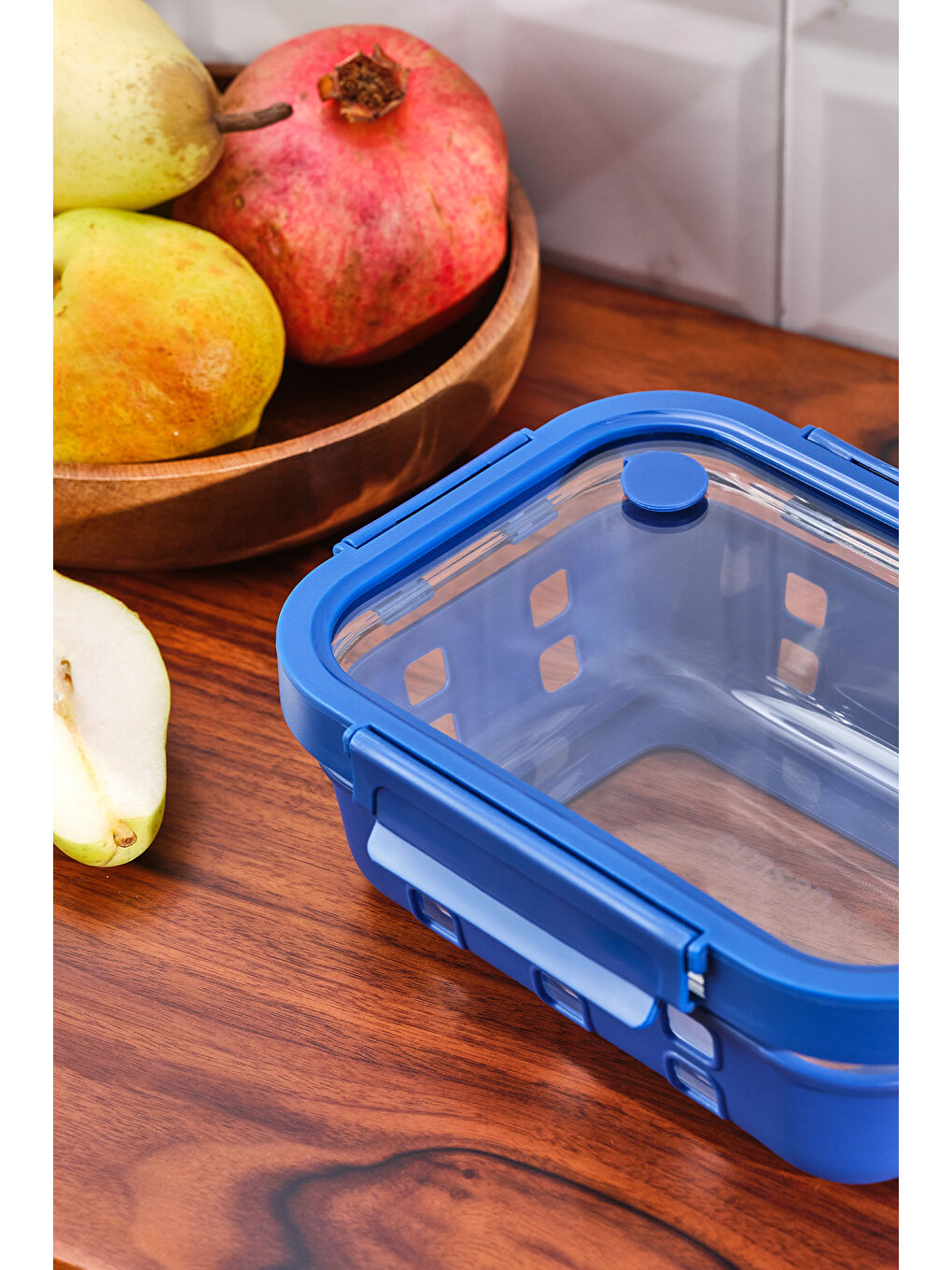 Mavi Smart 1050 ml Borosilikat Saklama Kabı-2