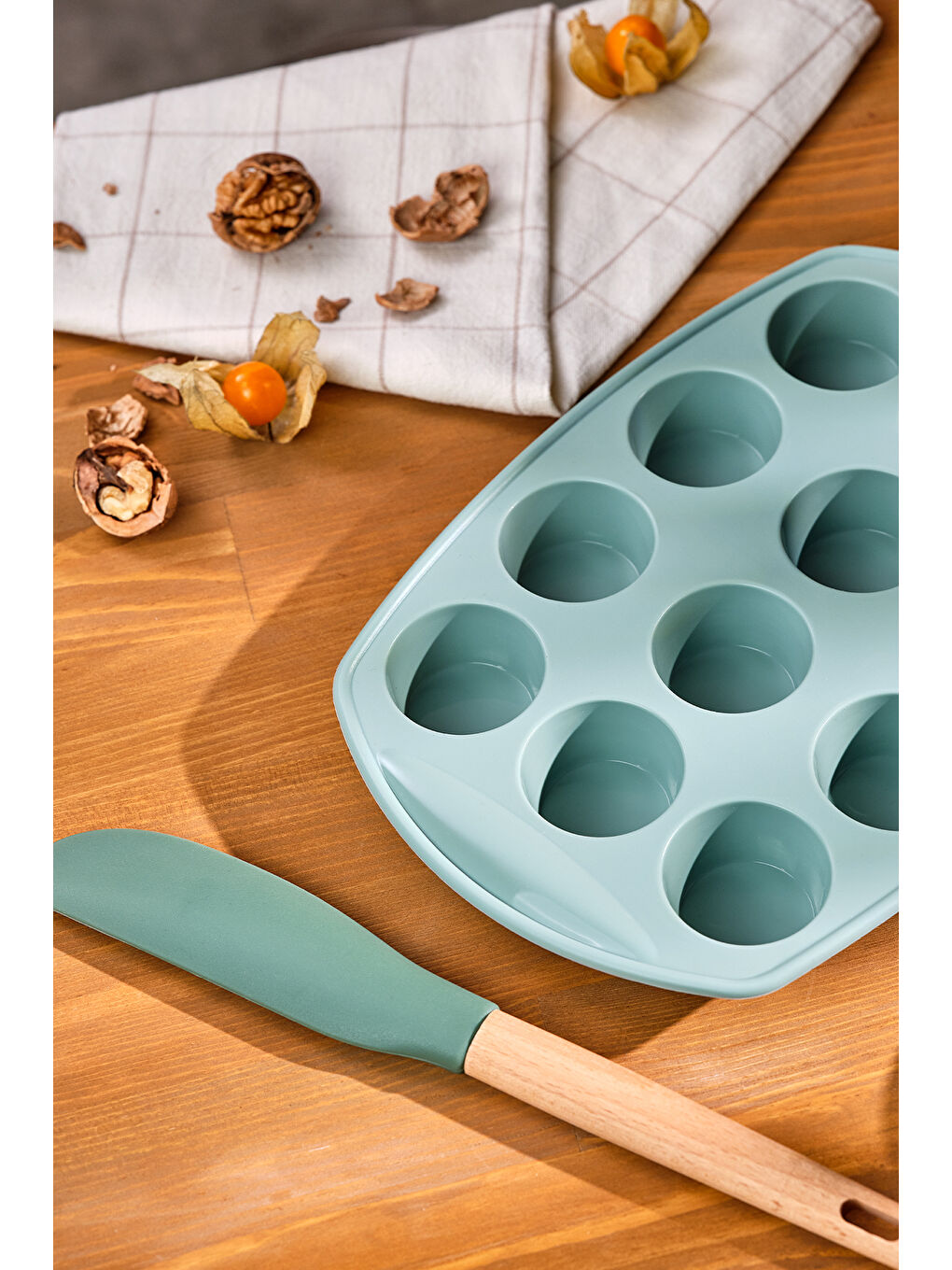 Silikon Muffin Kalıbı Yeşil-2