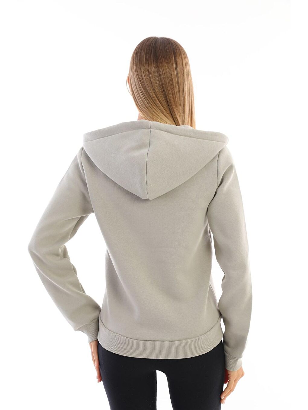 Yeşil Mint Fermuarlı Şardonlu Kadın Sweat-3