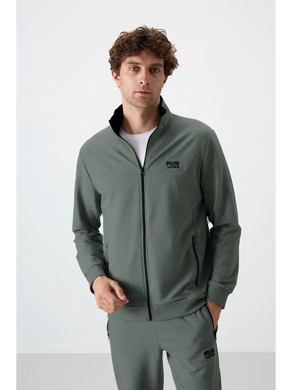 Yeşil Troy Çağla Standart Kalıp Erkek Eşofman Takım - 85196-2