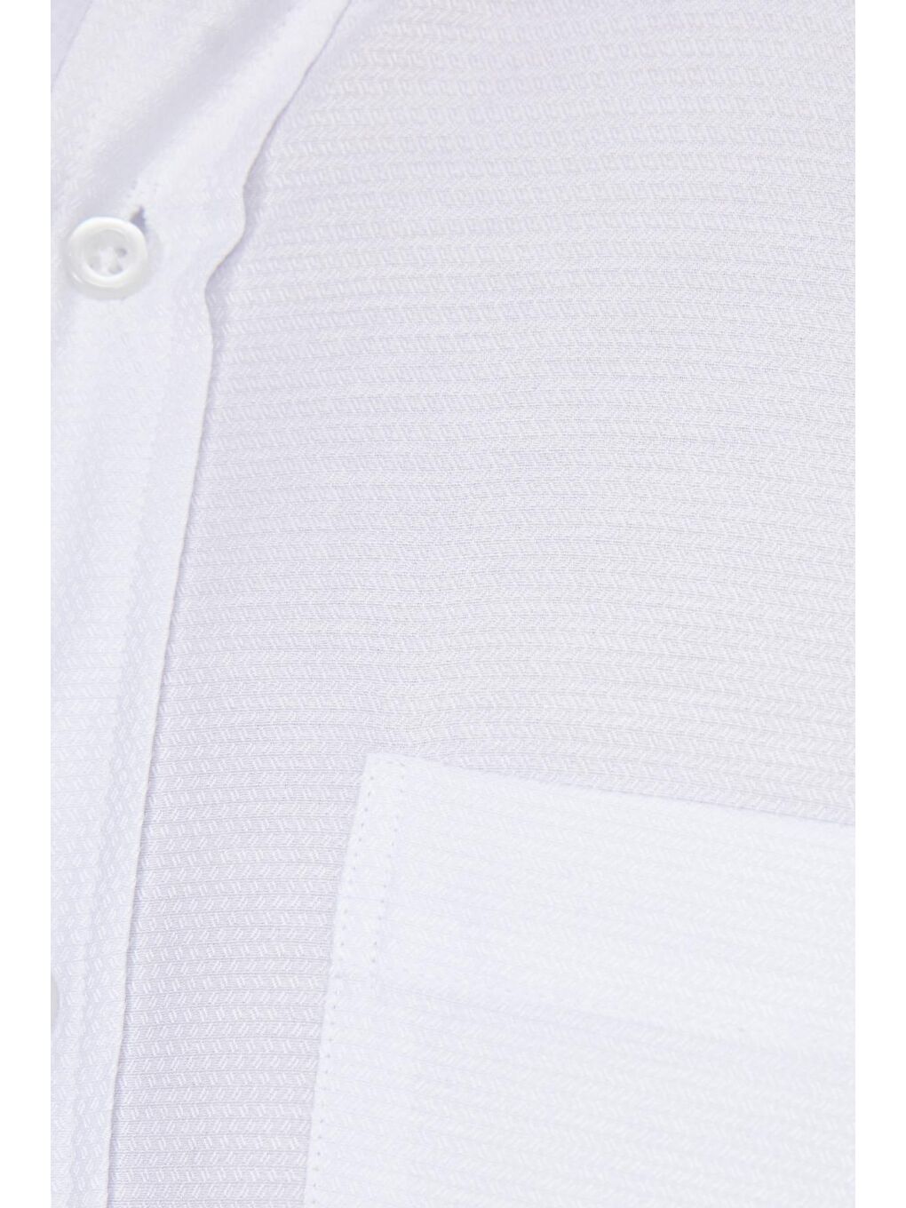 Erkek Regular Fit Klasik Kesim Pamuklu Kolay Ütü Armürlü Beyaz Gömlek-5