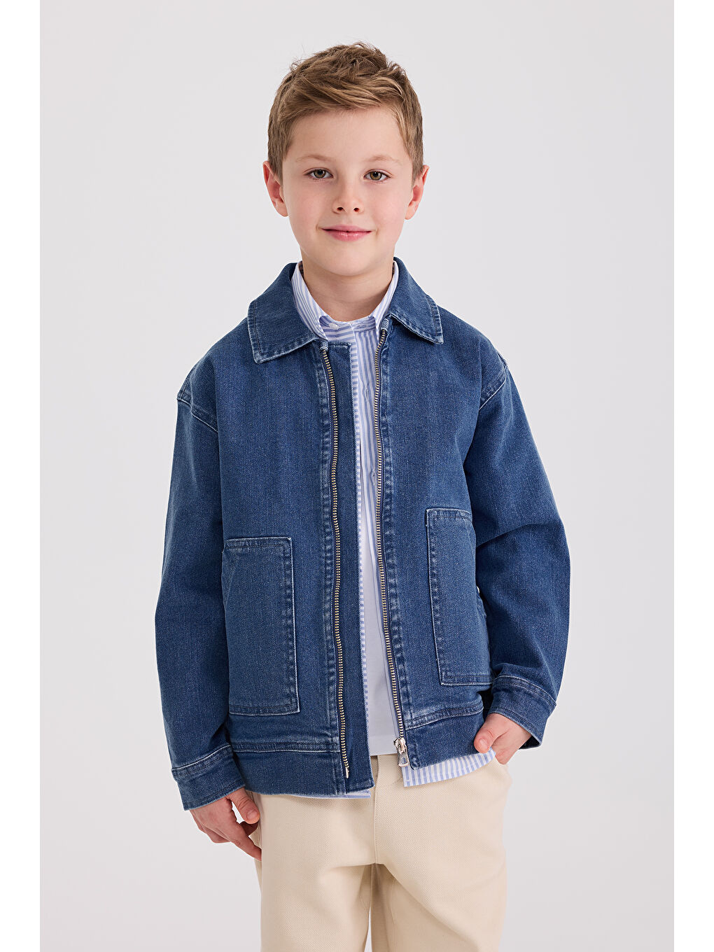 Erkek Çocuk İndigo Ceket-5
