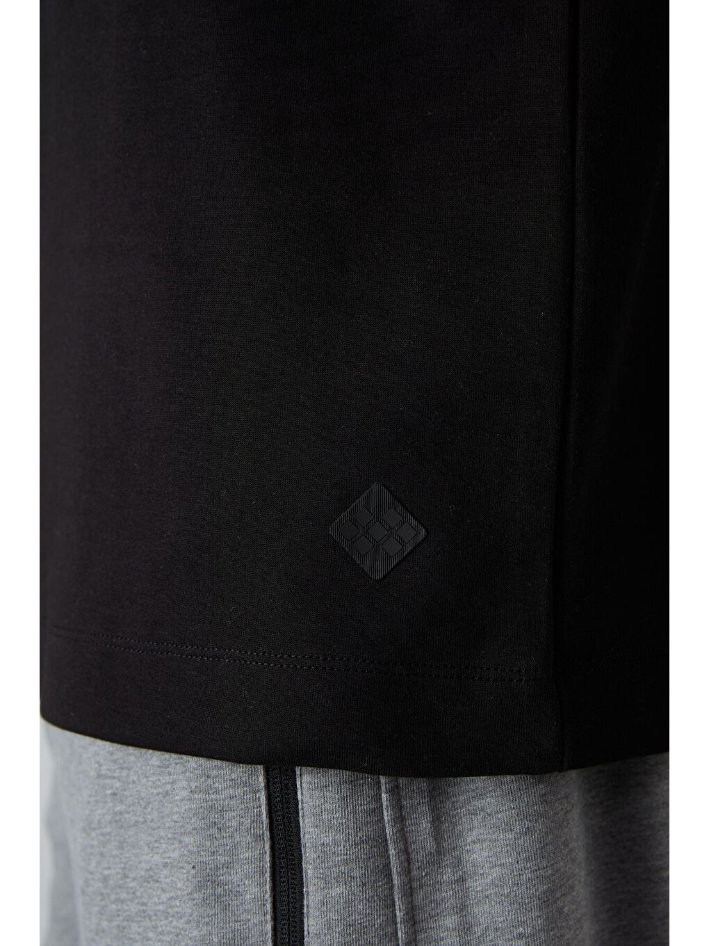 Siyah Pamuklu Kalın Yumuşak Dokulu Oversize Fit Baskılı Erkek Tişört - 88323-3