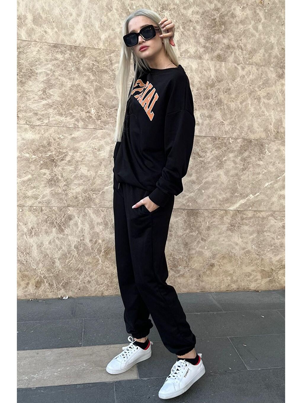 Siyah Eşofman Takım MG944-3