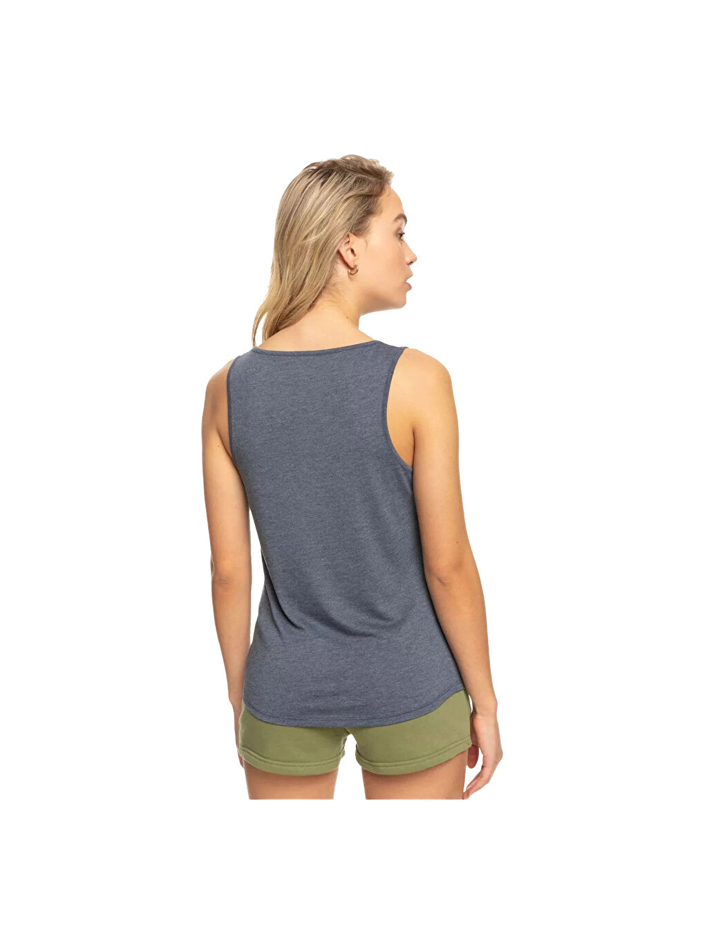 Siyah Losing My Mind Kadın Mavi Tank Top-2